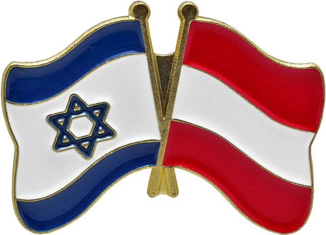 Israel Austria Friendship Pins PNG Image