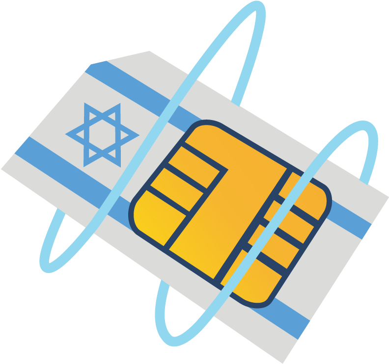 Israel Flag S I M Card Illustration PNG Image