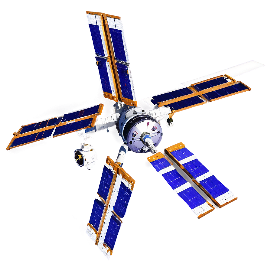 Iss Satellite Orbiting Earth Png Vlk PNG Image