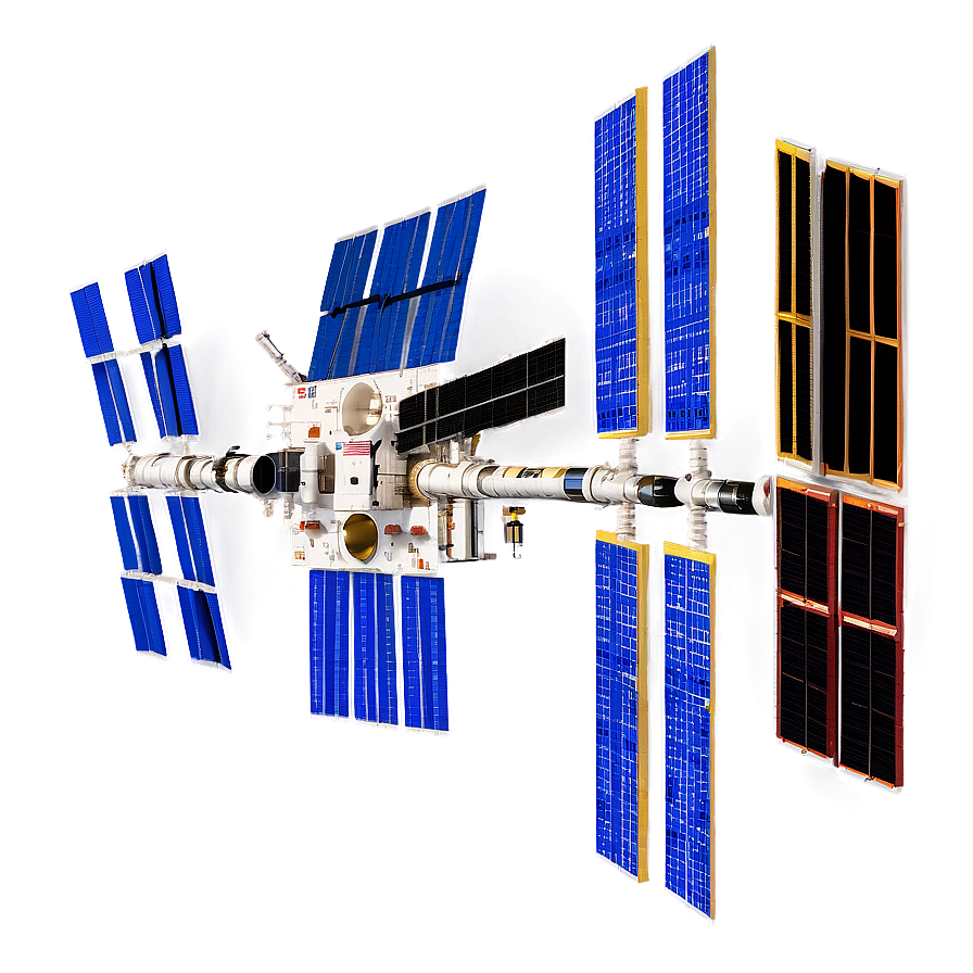 Iss Spacecraft In Orbit Png Hrs95 PNG Image