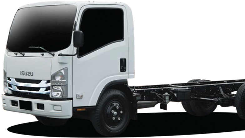 Isuzu Commercial Lorry Cab Chassis PNG Image