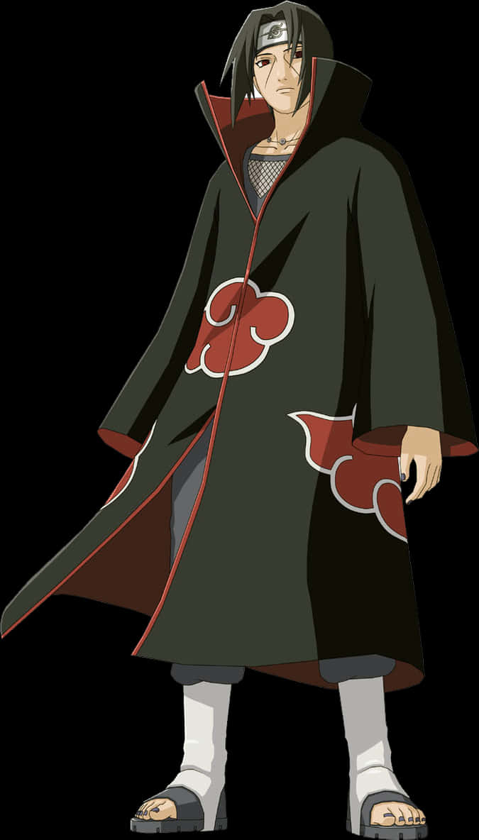 Itachi Uchiha Akatsuki Cloak PNG Image