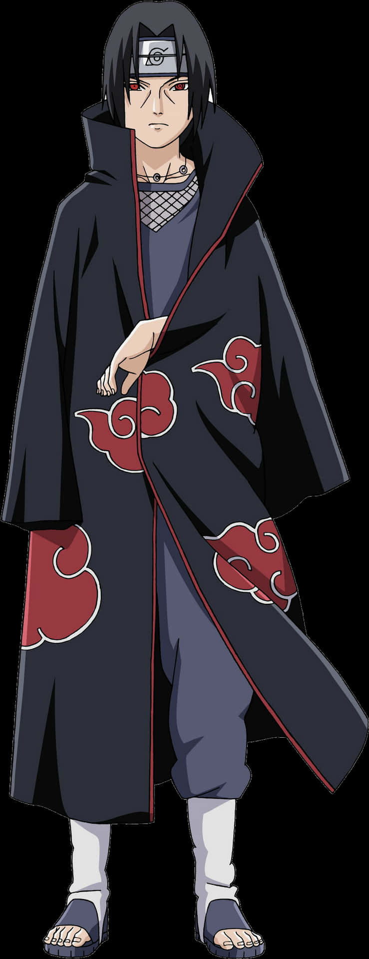 Itachi Uchiha Akatsuki Cloak PNG Image