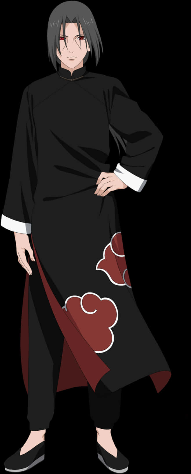 Itachi Uchiha Akatsuki Robe PNG Image