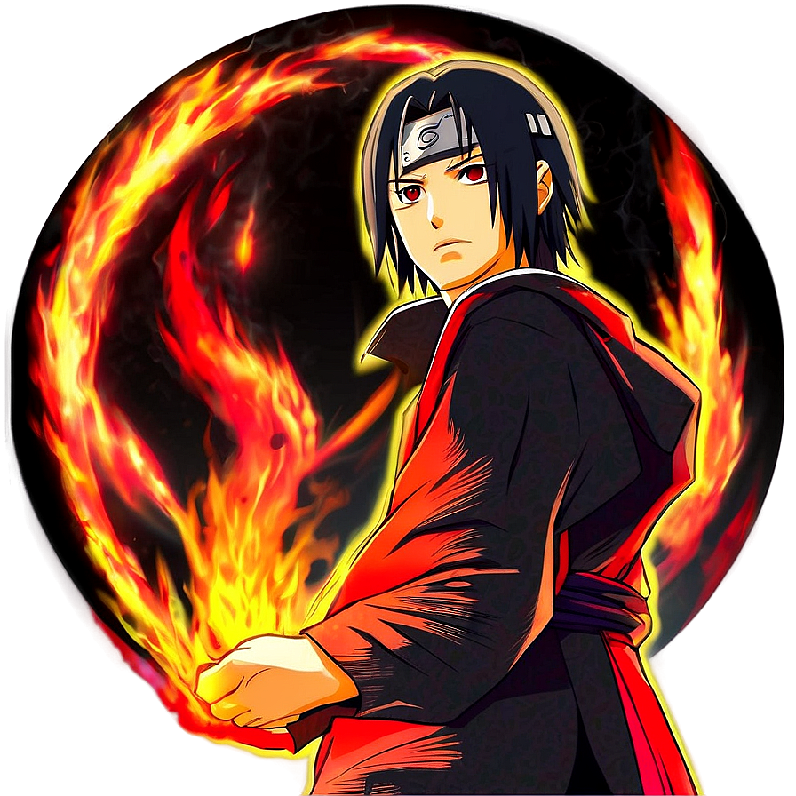 Itachi Uchiha Fire Style Png Puy39 PNG Image