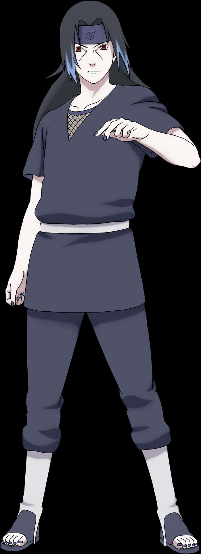 Itachi Uchiha Standing Pose PNG Image