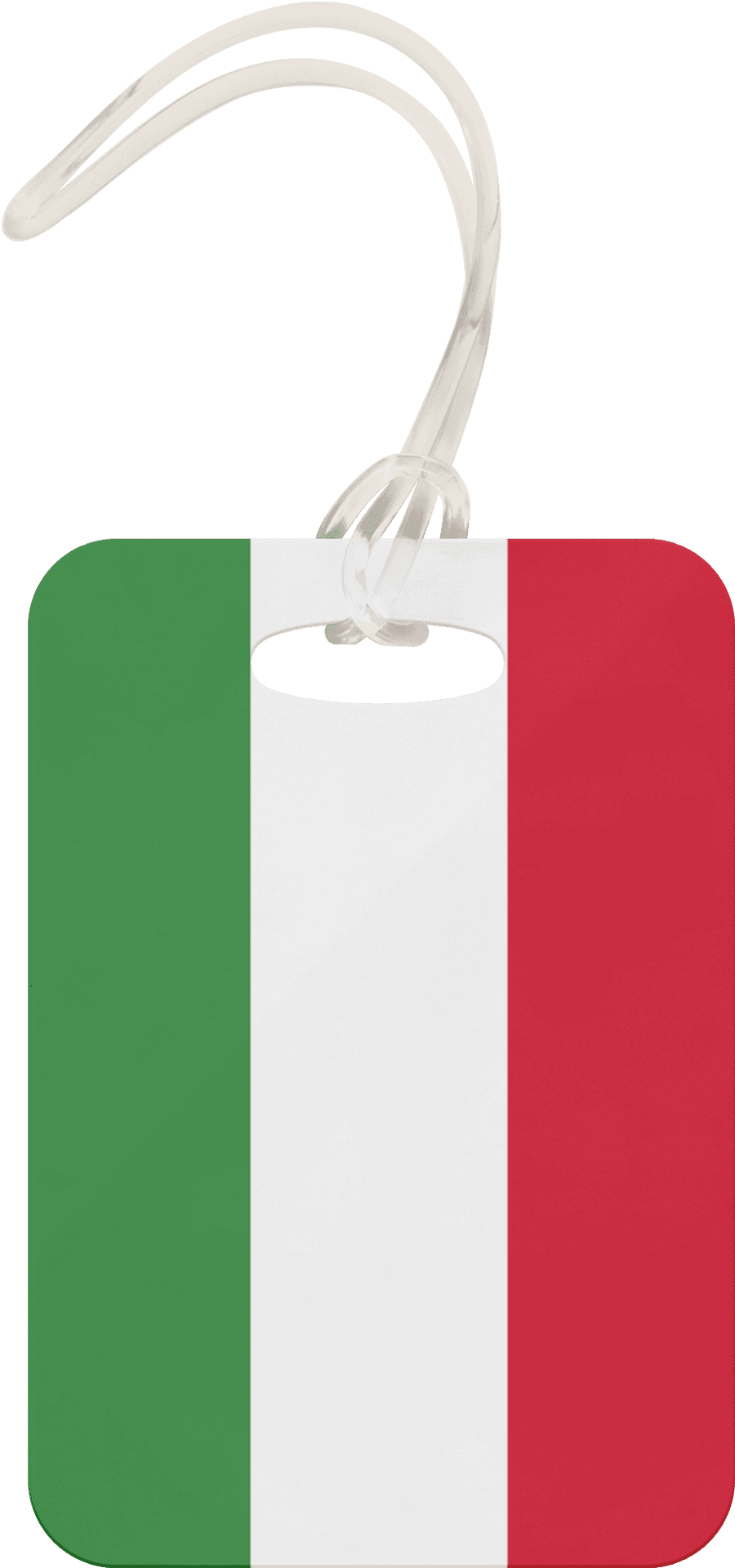 Italian Flag Luggage Tag PNG Image