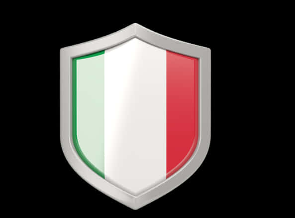 Italian Flag Shield Design PNG Image