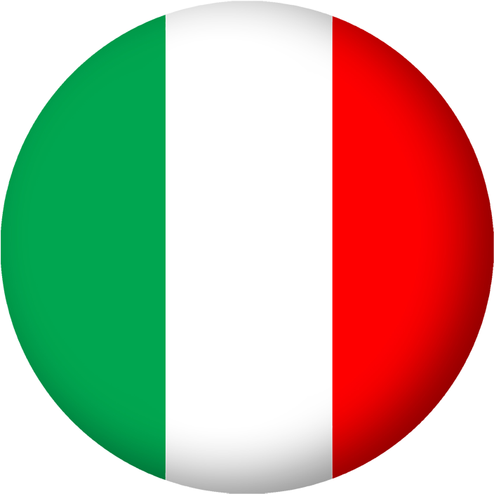 Italian Flag Spherical Representation PNG Image