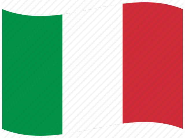 Italian Flag Waving PNG Image