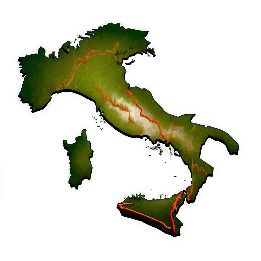 Italy Map Png 50 PNG Image