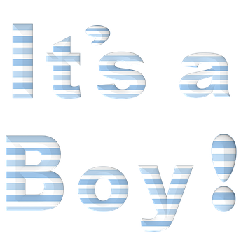 Its A Boy Announcement PNG Image