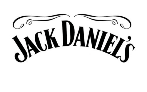 Jack Daniels Logo Blackand White PNG Image