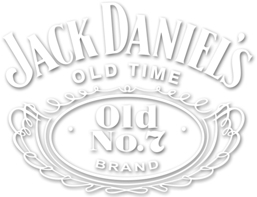 Jack Daniels Logo Blackand White PNG Image