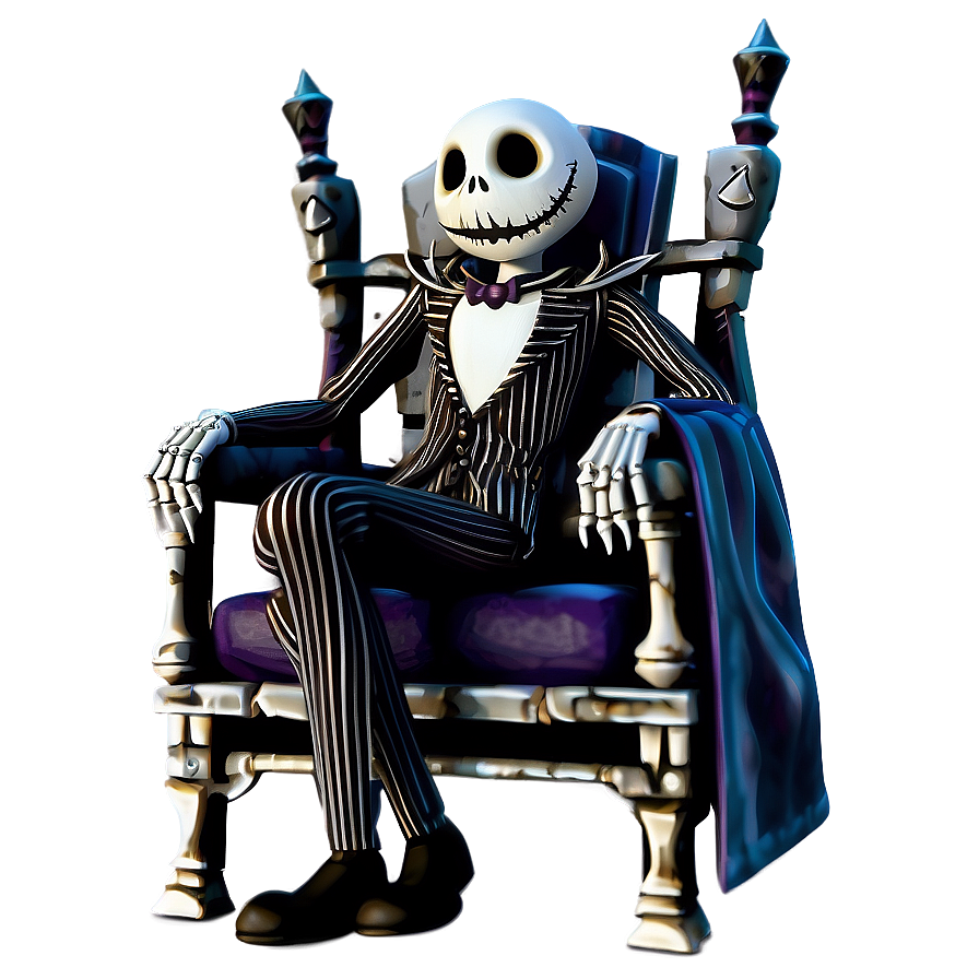 Jack Skellington Throne Png 05212024 PNG Image