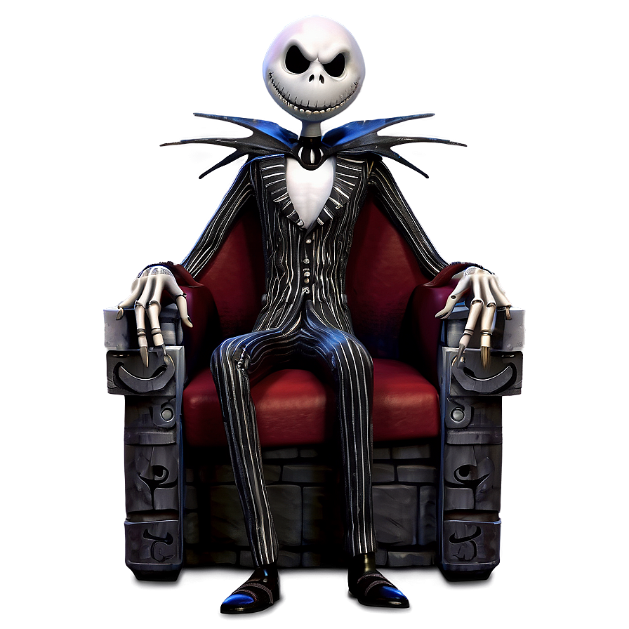 Jack Skellington Throne Png Kwl80 PNG Image