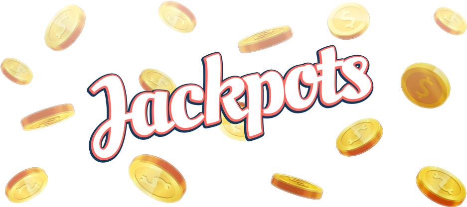 Jackpots Falling Coins Illustration PNG Image