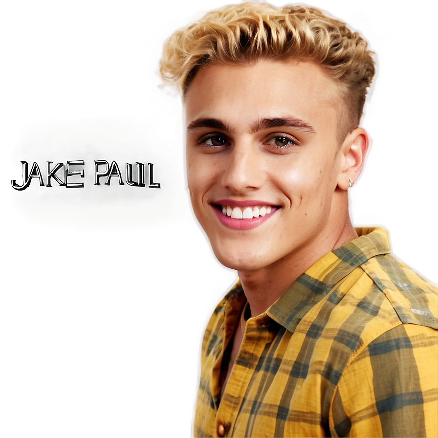 Jake Paul Smiling Portrait PNG Image