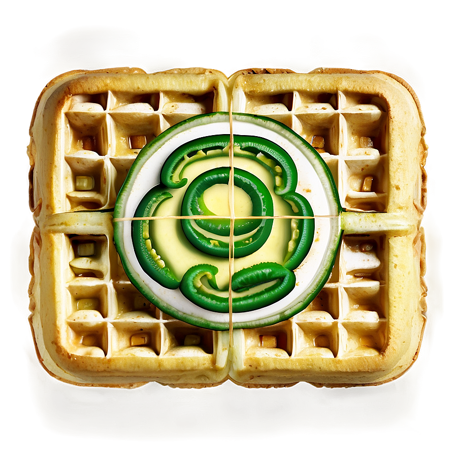 Jalapeno Cornbread Waffle Png Cwc7 PNG Image