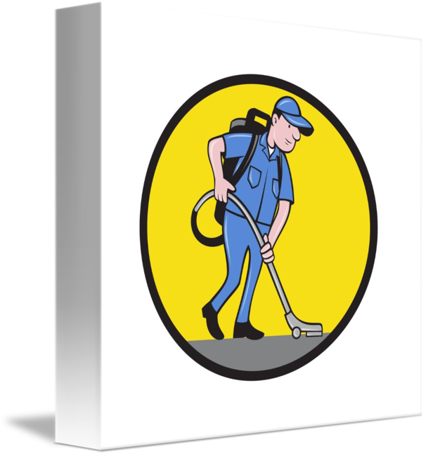 Janitor Cleaning Service Icon PNG Image