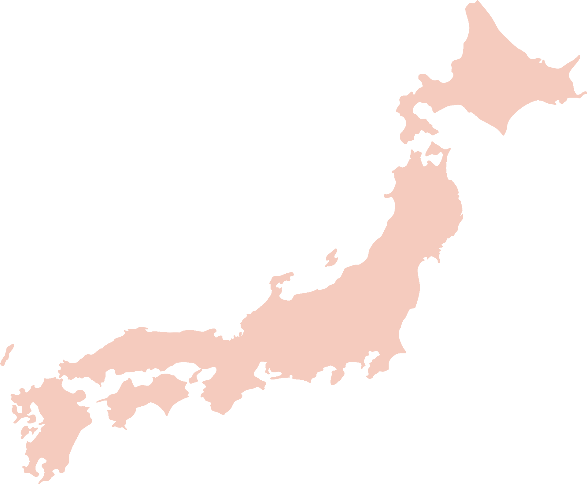 Japan Map Osaka Highlighted PNG Image