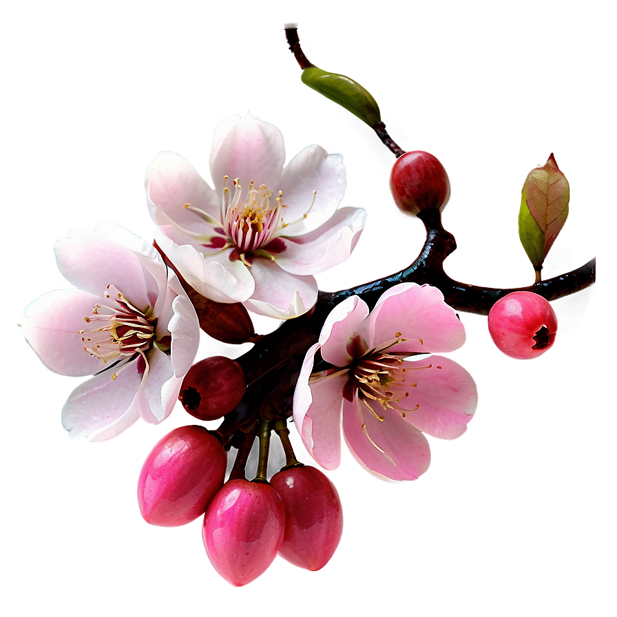 Japanese Cherry Blossom Branch Png 06112024 PNG Image