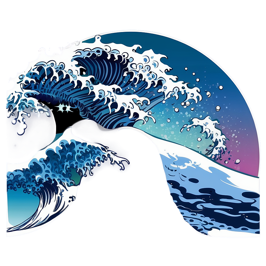 Japanese Sea Wave Png Lnj79 PNG Image