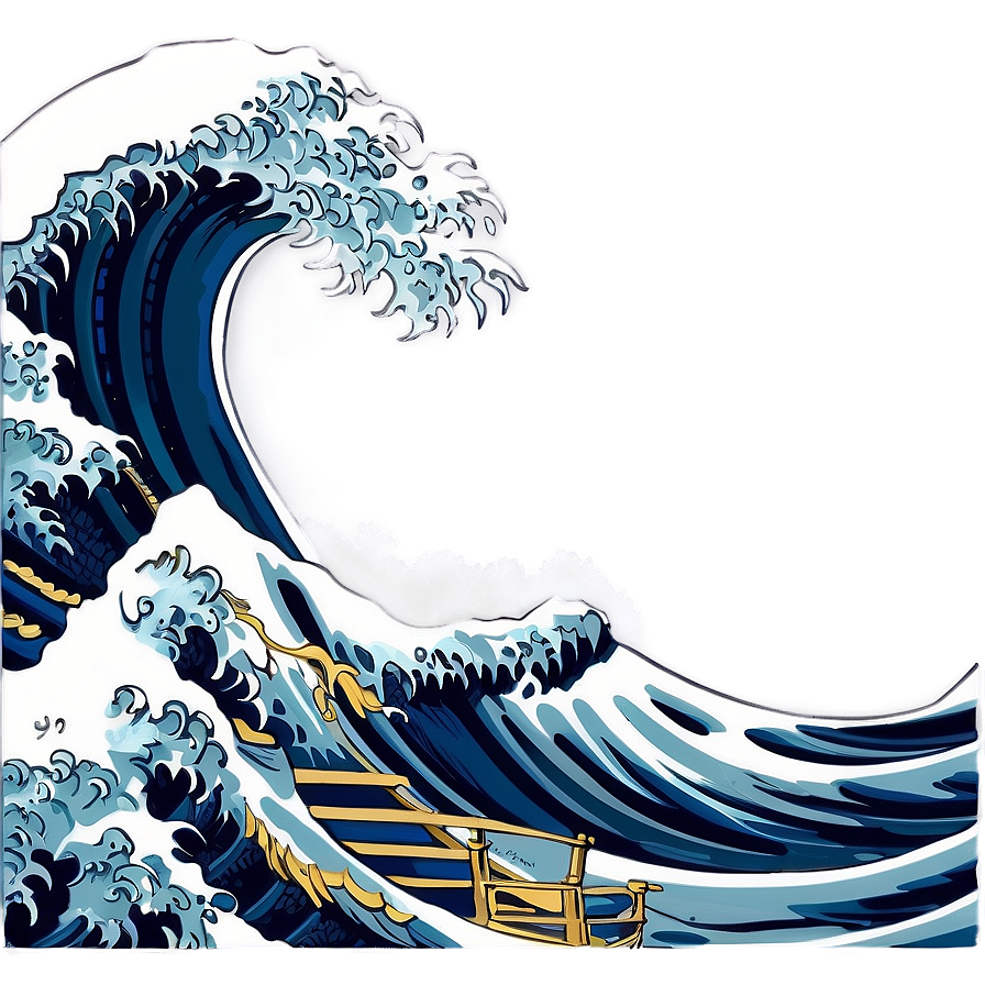 Japanese Sea Wave Png Twg52 PNG Image