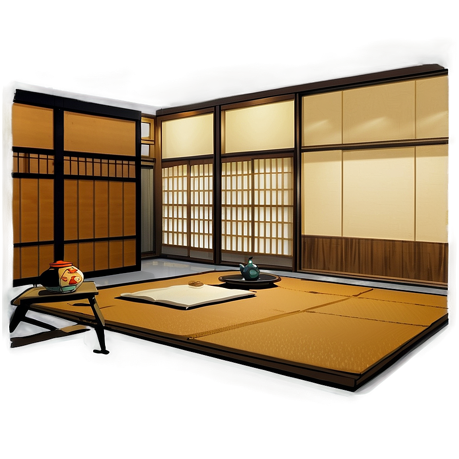 Japanese Style Room Png 06122024 PNG Image