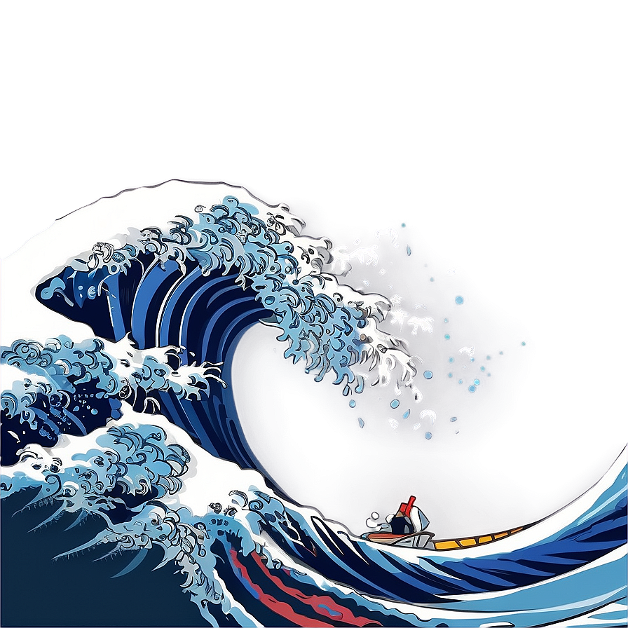 Japanese Wave B PNG Image