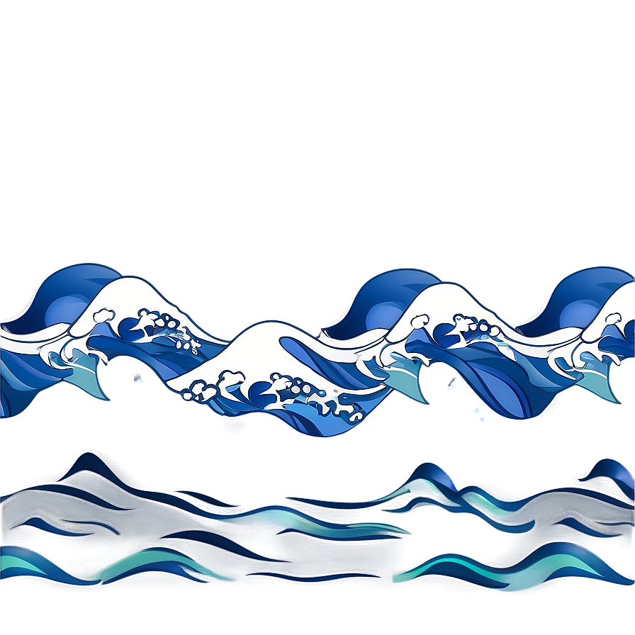 Japanese Wave Pattern Png 06272024 PNG Image