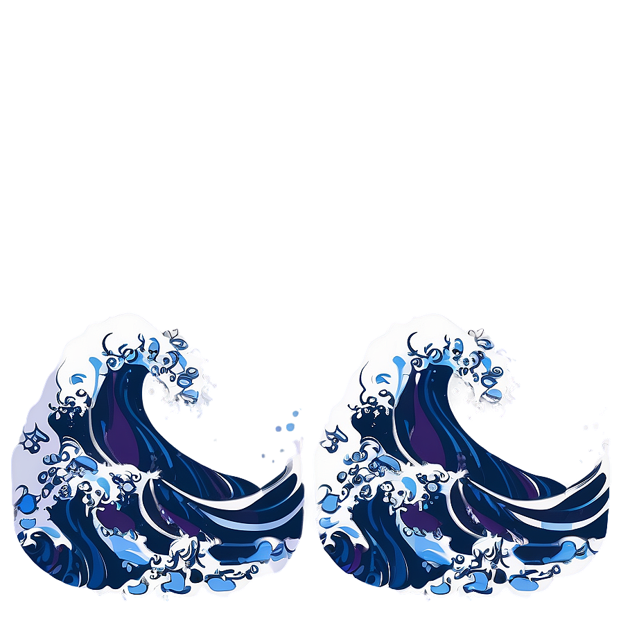 Japanese Wave Pattern Png Owb82 PNG Image