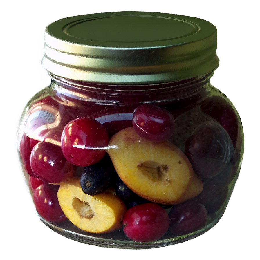 Jar Of Preserved Fruit Png 2 PNG Image