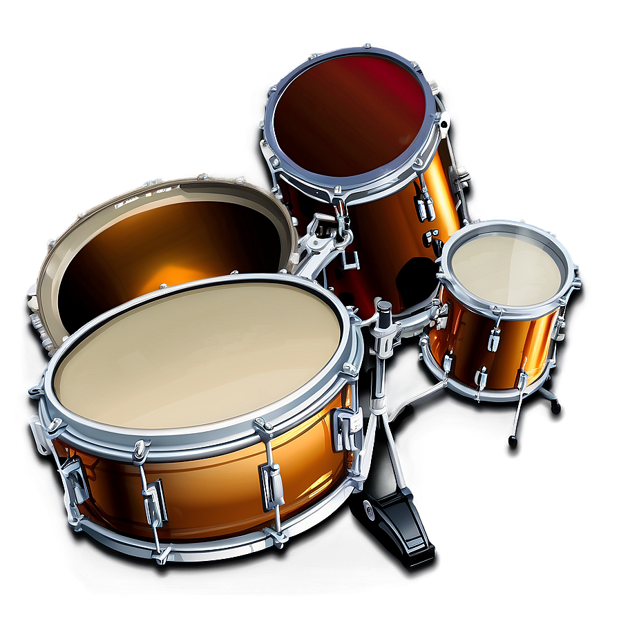 Jazz Drum Set Png Axo PNG Image