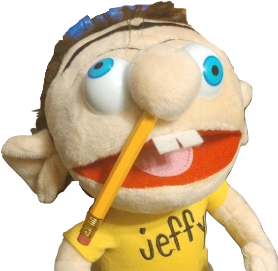 Jeffy Puppet With Pencil PNG Image