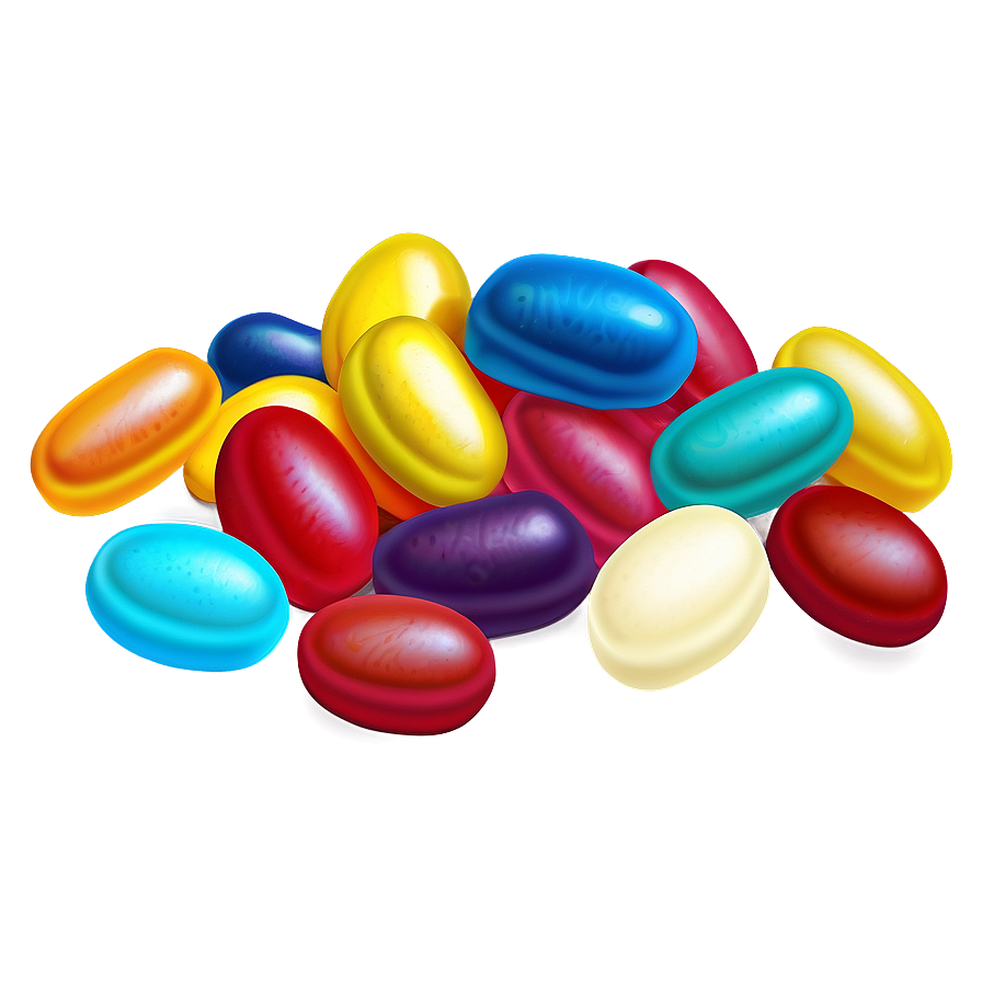 Jellybean Illustration Png Qwr PNG Image