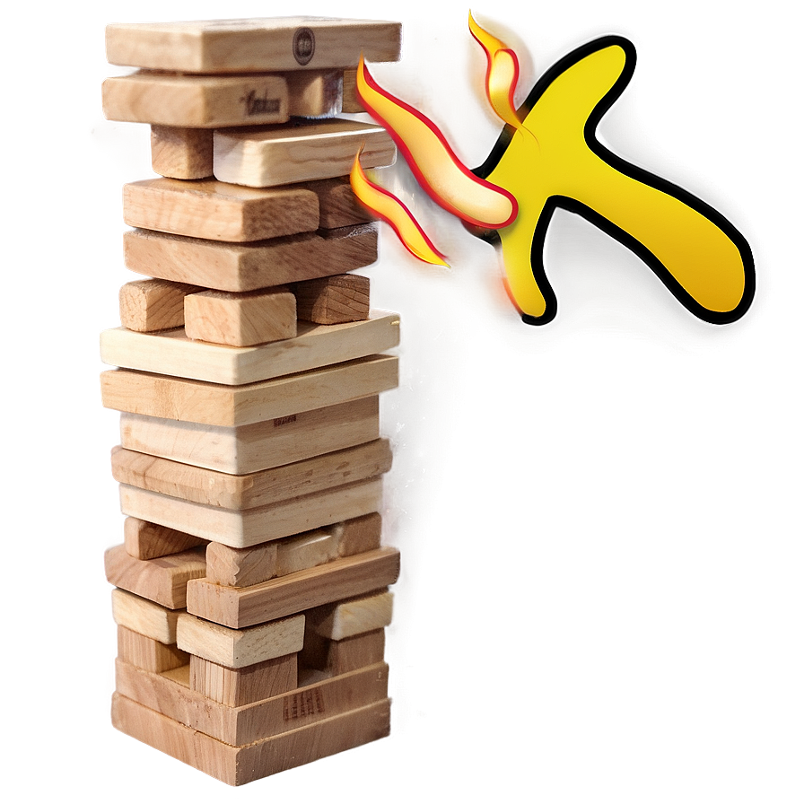 Jenga Game Night Png Qnb PNG Image