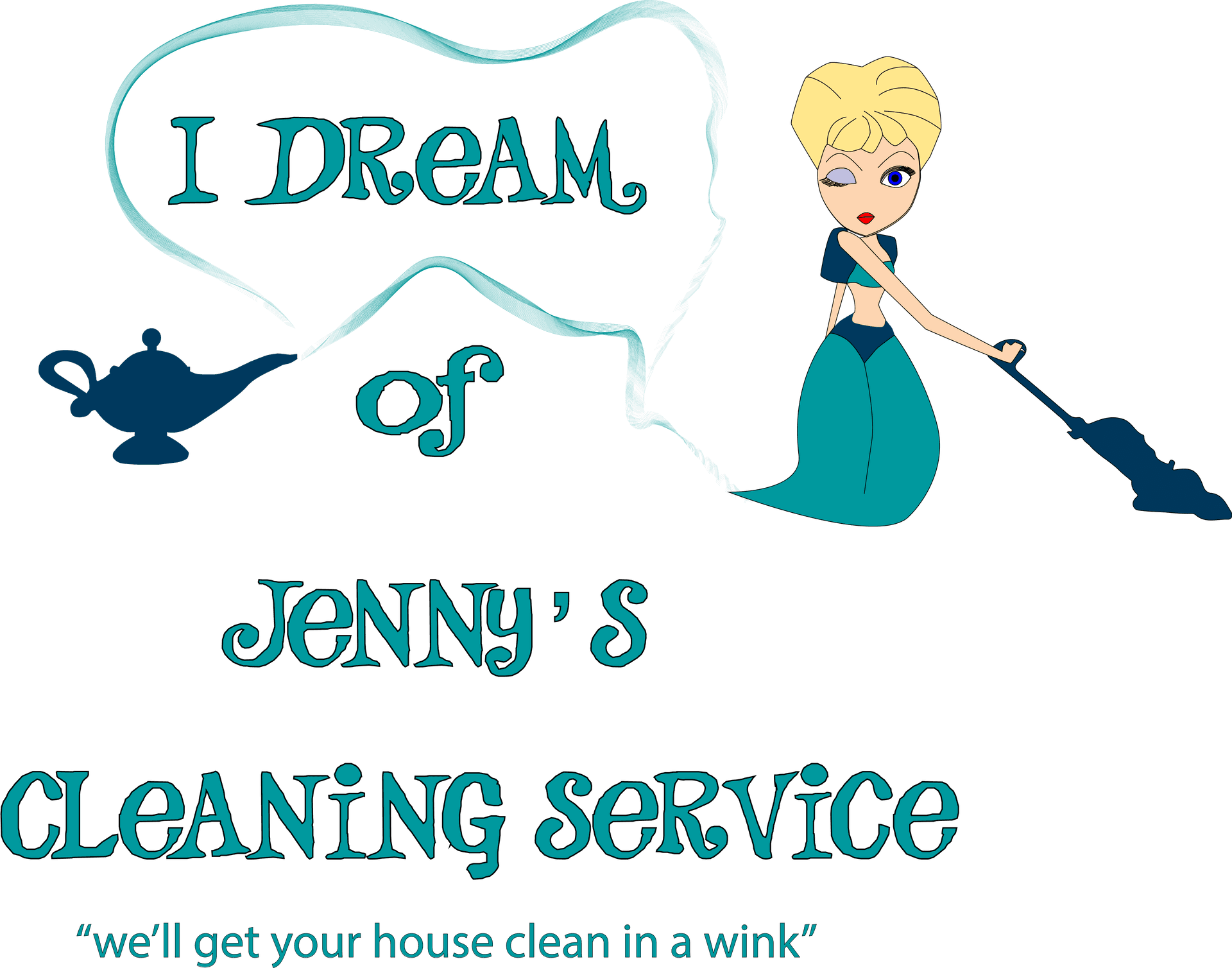 Jennys Cleaning Service Logo PNG Image