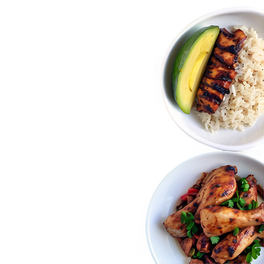 Jerk Chicken And Rice Combo Png Ocs PNG Image