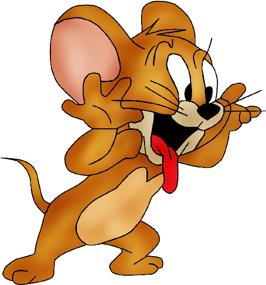 Jerry_ Listening_ Intently_ Tom_and_ Jerry PNG Image