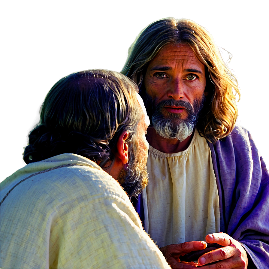 Jesus And Nicodemus Png 05032024 PNG Image