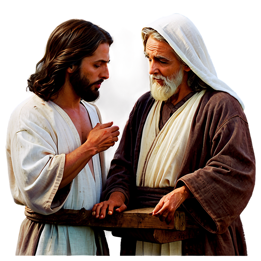 Jesus And Nicodemus Png 34 PNG Image