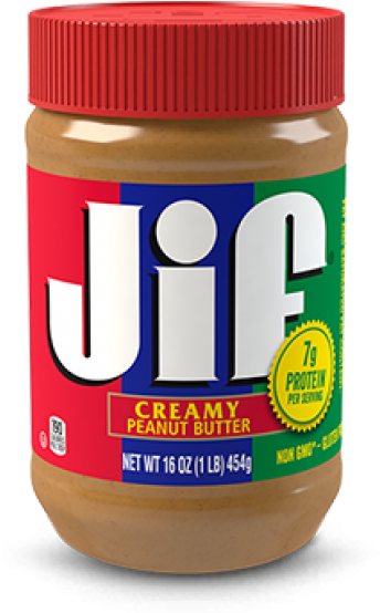 Jif Creamy Peanut Butter Jar PNG Image