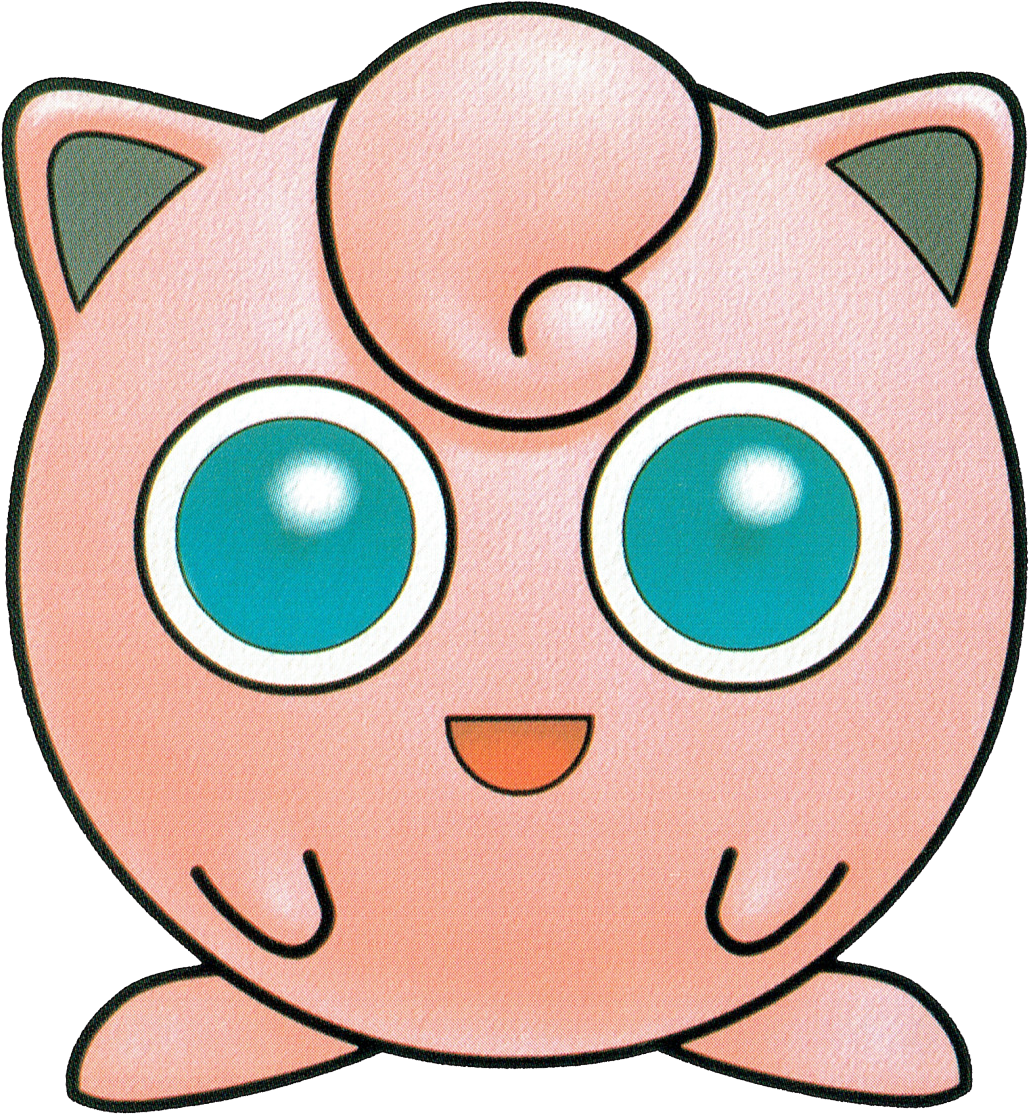 Jigglypuff Pokemon Character Illustration PNG Image