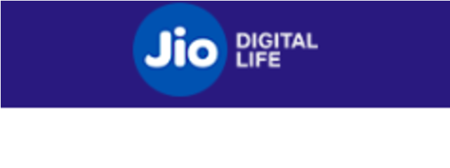 Jio Digital Life Logo Banner PNG Image