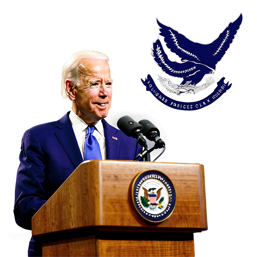 Joe Biden At Podium Png Mdp90 PNG Image