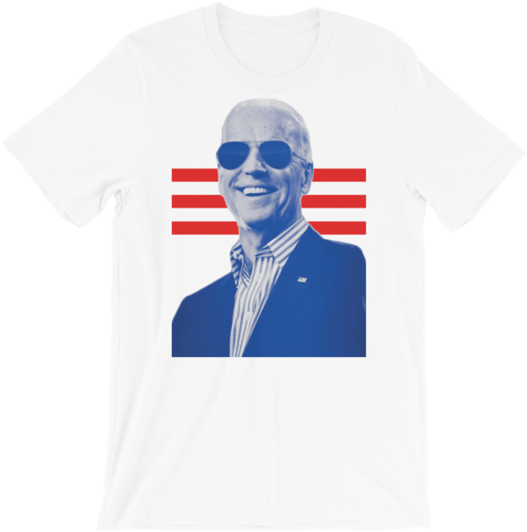 Joe Biden Sunglasses Graphic Tshirt Design PNG Image