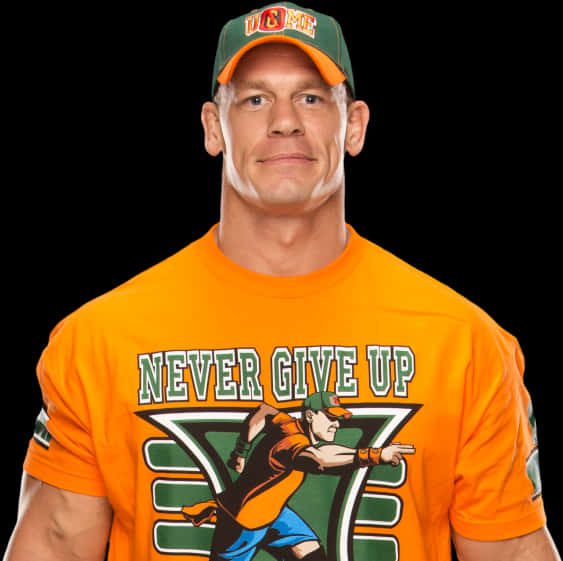 John Cena Never Give Up PNG Image