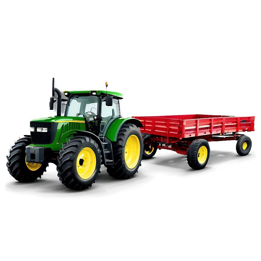 John Deere Tractor And Trailer Combo Png Kto PNG Image