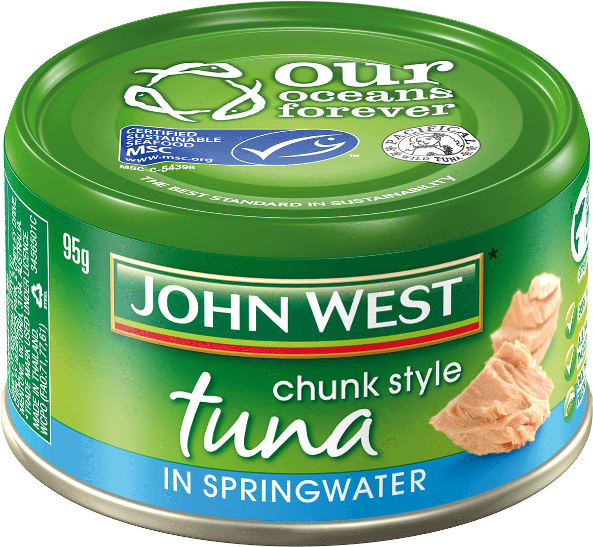 John West Chunk Style Tuna Can PNG Image